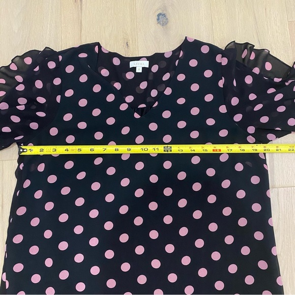 Laura | Black Polka Dot Ruffle Sleeve Long Sleeve Blouse 🖤 - Picture 14 of 14